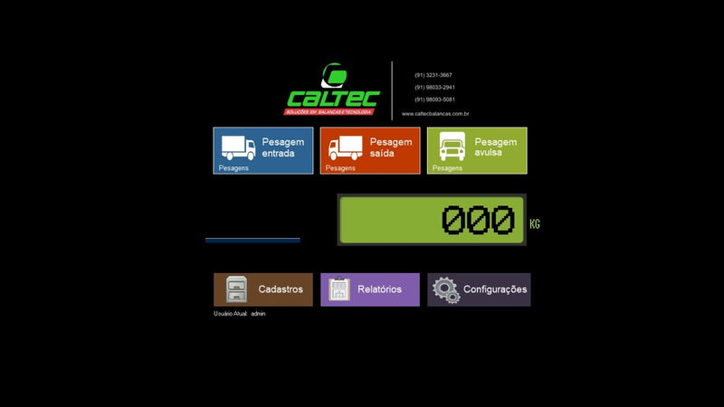 Software para Controle de Pesagem rodoviária CALTEC